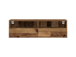 vidaXL Wand-TV-Schrank 2 Stk Altholz 100x30x30cm Holzwerkstoff 862189