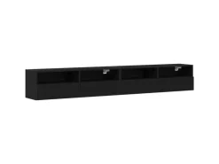 vidaXL Wand-TV-Schrank 2 Stk Schwarz Eichen-Optik 100x30x30cm 862193