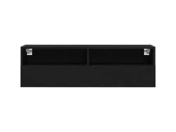 vidaXL Wand-TV-Schrank 2 Stk Schwarz Eichen-Optik 100x30x30cm 862193