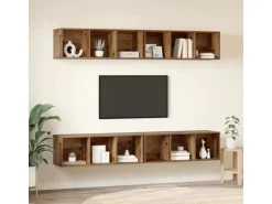 vidaXL Wand-TV-Schrank 4 Stk Altholz 37 x 37 x 107,5 cm Holzwerkstoff 3393534