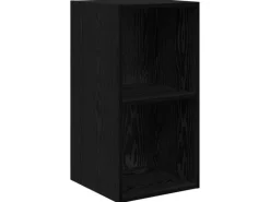 vidaXL Wand-TV-Schrank 2 Stk Schwarz Eichen-Optik 37 x 37 x 72 cm 3393556