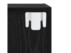 vidaXL Wand-TV-Schrank 2 Stk Schwarz Eichen-Optik 37 x 37 x 72 cm 3393556