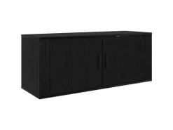 vidaXL Wand-TV-Schrank Schwarz Eichen-Optik 100 x 34,5 x 40 cm 881155
