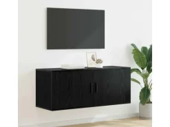vidaXL Wand-TV-Schrank Schwarz Eichen-Optik 100 x 34,5 x 40 cm 881155