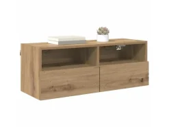vidaXL Wand-TV-Schränke 2 Stk Artisan-Eiche 80 x 30 x 30 cm Holzwerkstoff 882931