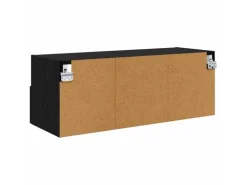 vidaXL Wand-TV-Schränke 2 Stk Schwarz Eichen-Optik 80 x 30 x 30 cm 882933