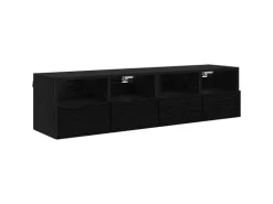 vidaXL Wand-TV-Schränke 2 Stk Schwarz Eichen-Optik 60 x 30 x 30 cm 882927