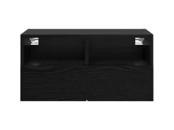 vidaXL Wand-TV-Schränke 2 Stk Schwarz Eichen-Optik 60 x 30 x 30 cm 882927