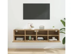 vidaXL Wand-TV-Schränke 2 Stk Artisan-Eiche 60 x 30 x 30 cm Holzwerkstoff 882925