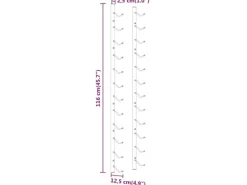 vidaXL Wand-Weinregal für 12 Flaschen 2 Stk. Weiß Eisen