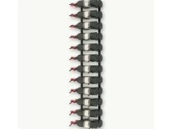 vidaXL Wand-Weinregal für 24 Flaschen Schwarz Eisen