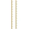 vidaXL Wand-Weinregal für 12 Flaschen Golden Eisen