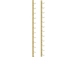 vidaXL Wand-Weinregal für 12 Flaschen Golden Eisen