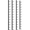 vidaXL Wand-Weinregale für 12 Flaschen 2 Stk. Schwarz Eisen