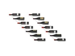 vidaXL Wand-Weinregale für 7 Flaschen 2 Stk. Weiß Metall