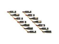 vidaXL Wand-Weinregale für 7 Flaschen 2 Stk. Golden Metall