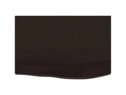 vidaXL Waschtischplatte Dunkelgrau 60x40x2 cm Massivholz Behandelt