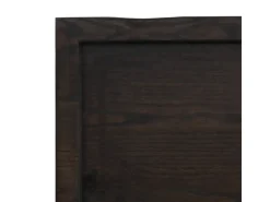 vidaXL Waschtischplatte Dunkelgrau 100x50x4 cm Massivholz Behandelt