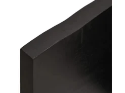 vidaXL Waschtischplatte Dunkelgrau 100x50x4 cm Massivholz Behandelt