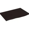 vidaXL Waschtischplatte Dunkelgrau 60x40x4 cm Massivholz Behandelt