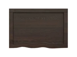 vidaXL Waschtischplatte Dunkelgrau 60x40x4 cm Massivholz Behandelt