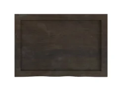vidaXL Waschtischplatte Dunkelgrau 60x40x4 cm Massivholz Behandelt
