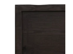 vidaXL Waschtischplatte Dunkelgrau 100x40x4 cm Massivholz Behandelt