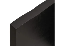 vidaXL Waschtischplatte Dunkelgrau 100x40x4 cm Massivholz Behandelt