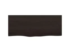 vidaXL Waschtischplatte Dunkelgrau 100x40x4 cm Massivholz Behandelt