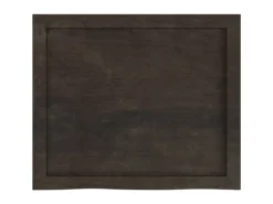 vidaXL Waschtischplatte Dunkelgrau 60x50x4 cm Massivholz Behandelt