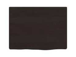vidaXL Waschtischplatte Dunkelgrau 40x30x2 cm Massivholz Behandelt
