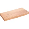 vidaXL Waschtischplatte Hellbraun 60x30x4 cm Massivholz Behandelt