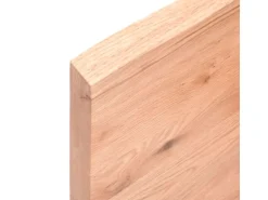 vidaXL Waschtischplatte Hellbraun 60x30x4 cm Massivholz Behandelt