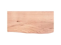 vidaXL Waschtischplatte Hellbraun 60x30x4 cm Massivholz Behandelt