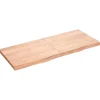 vidaXL Waschtischplatte Hellbraun 120x50x4 cm Massivholz Behandelt