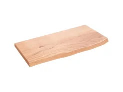 vidaXL Waschtischplatte Hellbraun 60x30x2 cm Massivholz Behandelt