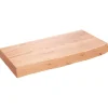 vidaXL Waschtischplatte Hellbraun 60x30x6 cm Massivholz Behandelt