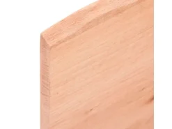 vidaXL Waschtischplatte Hellbraun 100x50x2 cm Massivholz Behandelt