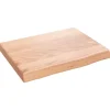 vidaXL Waschtischplatte Hellbraun 40x30x4 cm Massivholz Behandelt