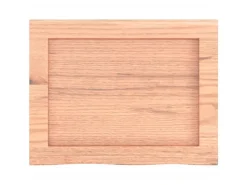 vidaXL Waschtischplatte Hellbraun 40x30x4 cm Massivholz Behandelt