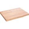 vidaXL Waschtischplatte Hellbraun 40x30x2 cm Massivholz Behandelt