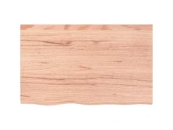vidaXL Waschtischplatte Hellbraun 80x50x4 cm Massivholz Behandelt