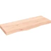 vidaXL Waschtischplatte 100x40x6 cm Massivholz Unbehandelt