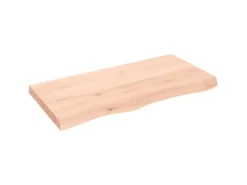 vidaXL Waschtischplatte 100x50x6 cm Massivholz Unbehandelt