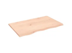 vidaXL Waschtischplatte 80x50x2 cm Massivholz Unbehandelt
