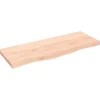 vidaXL Waschtischplatte 100x40x4 cm Massivholz Unbehandelt