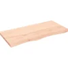 vidaXL Waschtischplatte 100x50x4 cm Massivholz Unbehandelt