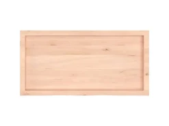 vidaXL Waschtischplatte 100x50x4 cm Massivholz Unbehandelt
