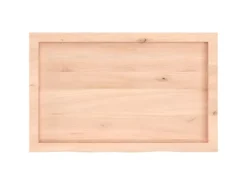 vidaXL Waschtischplatte 80x50x4 cm Massivholz Unbehandelt