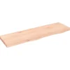 vidaXL Waschtischplatte 100x30x4 cm Massivholz Unbehandelt